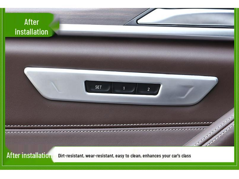 BMW 5 Series (2018-2023) Seat Memory Button Decorative Frame for 528Li/530Li Interior