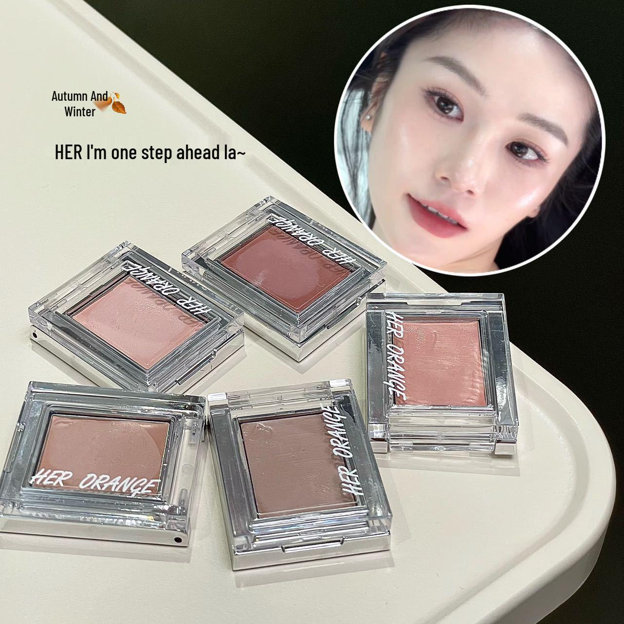 

Korean Style Dewy Nude Blusher Cream: Soft, Low Saturation for Brightening & Contouring. 01# Daily Milk Apricot