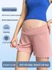 Plus Size Summer Maternity Anti-Exposure Ice Silk Cotton Shorts