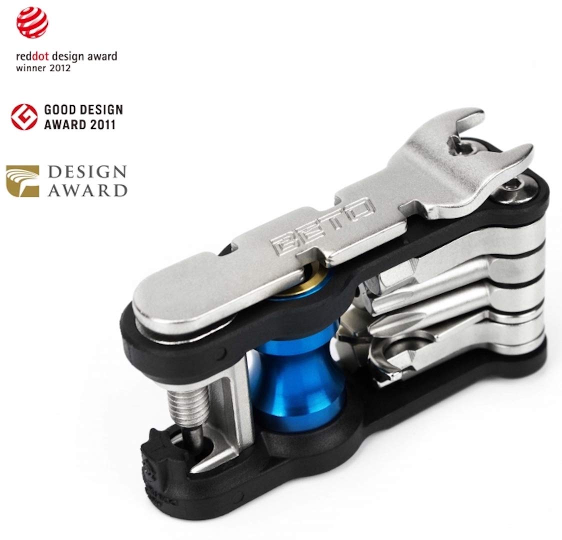 

BETO for Road Bikes with CO2 Good Design Award Made in QikFix Supreme Bicycle Tool Set 18-in-1 Multi-Tool Head, Winning, Taiwan, BT-343