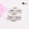 14k Gold-Filled T-Diamond Cubic Zirconia Pearl Buckle for DIY Jewelry & Sweater Chains