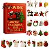 Christmas Holiday Home Decor 2026 Sewing Advent Calendar with Sewing‑Themed 2D Acrylic Ornaments 24‑Days Tree for Crafters Countdown Lovers,