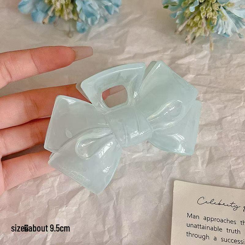 Koreanischer Eleganter Kürbisbogen Polka Dot Haarspange - Groß, Cremige Texturierte Hochsteckfrisur-Accessoire