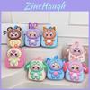 Labubu Cartoon Egg Shell Backpack For Kids With Lightweight Nylon Material For School And Nursery