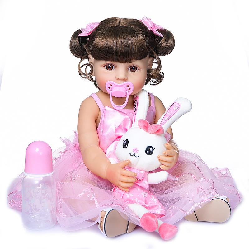 NPK Genuine 55CM Waterproof Full Silicone Reborn Baby Doll