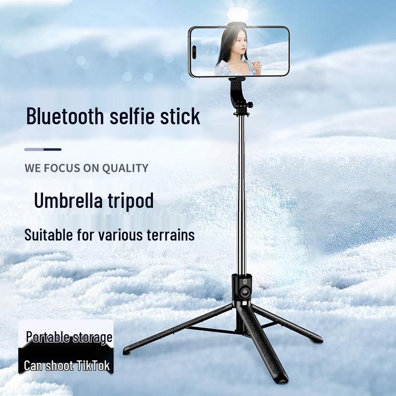 1.7m Portable Selfie Stick & Tripod with Bluetooth Remote for Live Streaming