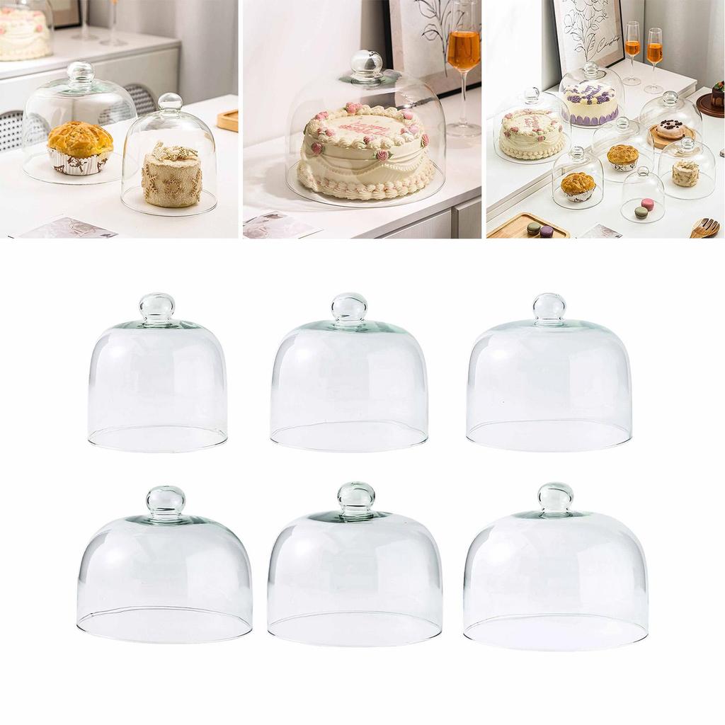 Cake Dome Transparent Serving Cover Lid Display Cloche for Food Fruit Buffet Pastry Dish