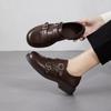 Light Luxury Retro Brock Small Leather Shoes Women's 2026 Spring New Leather Flat-soled Single Shoes British Derby