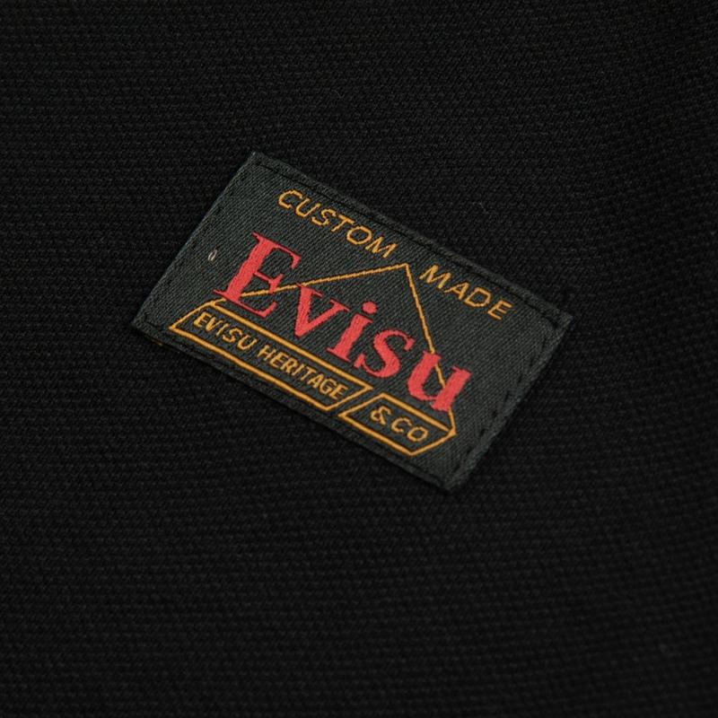 Evisu Little Seagull Pocket Pattern Embroidered Short Sleeve Polo Shirt Men Polo Shirts 2ESHTM3PS549XXCT