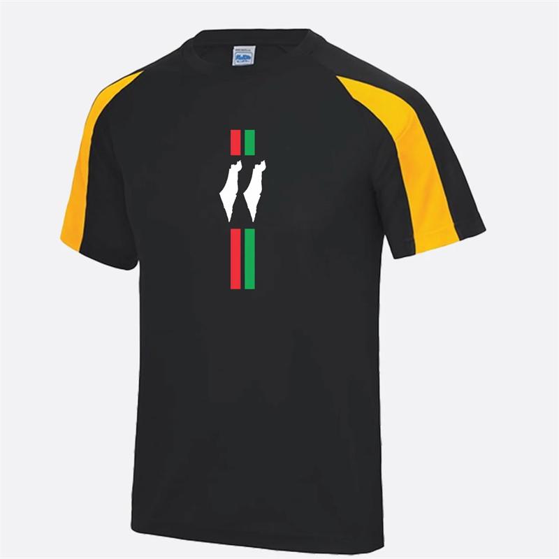 Fashion Palestine Flag Football T Shirt Trend Summer Short Sleeve National 3D Print Sports Jersey Tees Quick Dry Breathable Tops