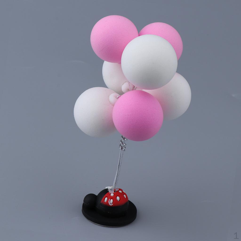 

Creative Sweet Balloons Dashboard Decorations Car Ornaments Birthday Gift (Pink + White)