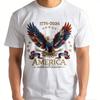 250 Years of America Patriotic Eagle Graphic TShirt Independence Day Freedom Since 1776 4th of July Tee Men Fashion Cotton Tops