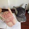 Casual 3D Doberman Ears Denim Cap Y2K Women's Sun Hat Kawaii Streetwear Hat  for Women