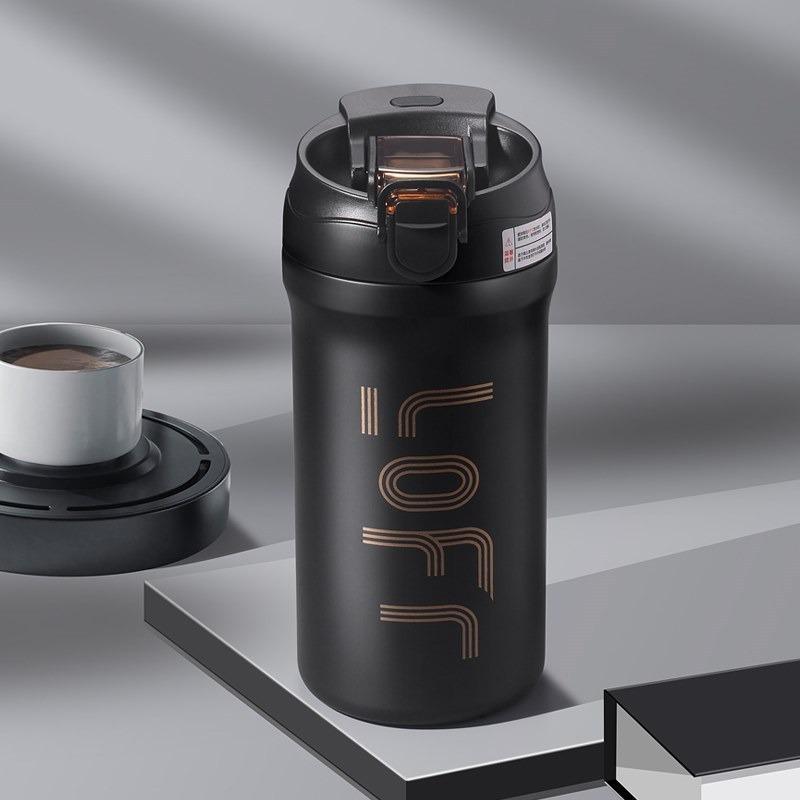 High Appearance Coffee Insulated Cup Dual Drink 316 Stainless Steel Portable Cup Large Capacity Office and Business Cup
