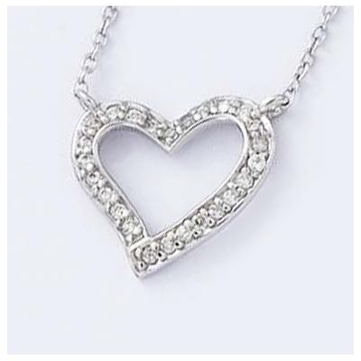 [H2659] - Silberkette 'Love' silberweiß (rhodiniert) - 13x13 mm