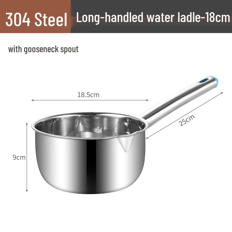 

304 Stainless Steel Long Handle Ladle with Pour Spout