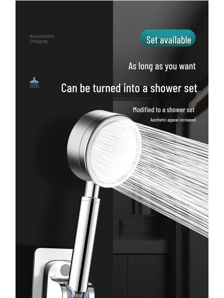 304 Stainless Steel Pressure-Boosting Rain Shower Head for Home Bathrooms