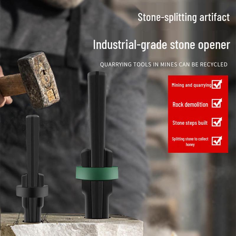 Stone Splitting Wedge and Chisel Tool for Stonemasons