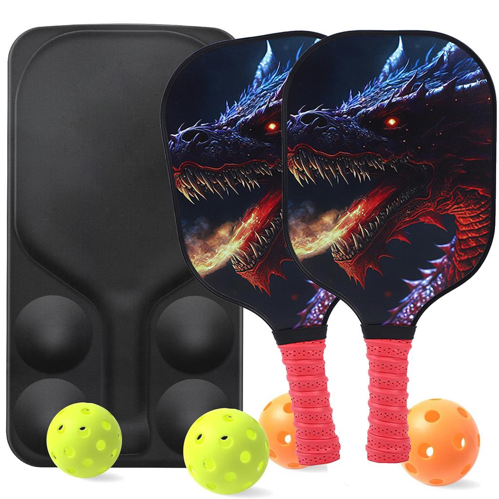 Peak Racket Red Handle Honeycomb Outdoor Sports Carbon Picker Racket Lightweight Durable