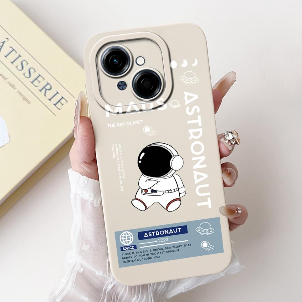Cartoon Fashion Back Cover For Tecno Spark GO 2025 GO 1 Pop 9 Phone Case Silicone Soft TPU Dragon Astronaut Black Cat Funda Bag