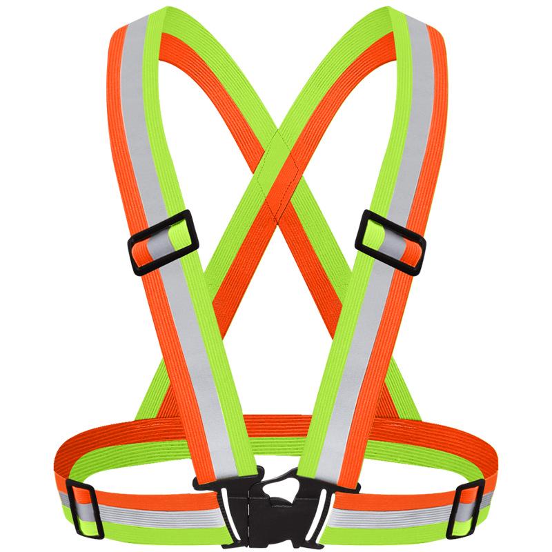 Reflective Outdoor Adjustable Safety Vest for Night Running and Cycling