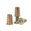 Flat Head Hex Socket Screws & Pre-embedded Nut Set for Wooden Bed Connectors
