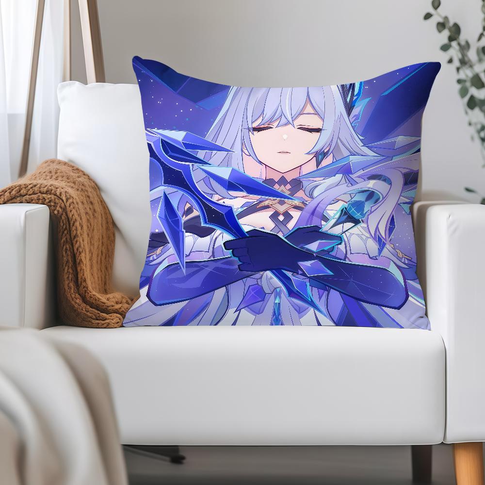 Genshin Impact Skirk Pillow Case Applicable Space For Guest Rooms Interiors Cars Office House Decoration