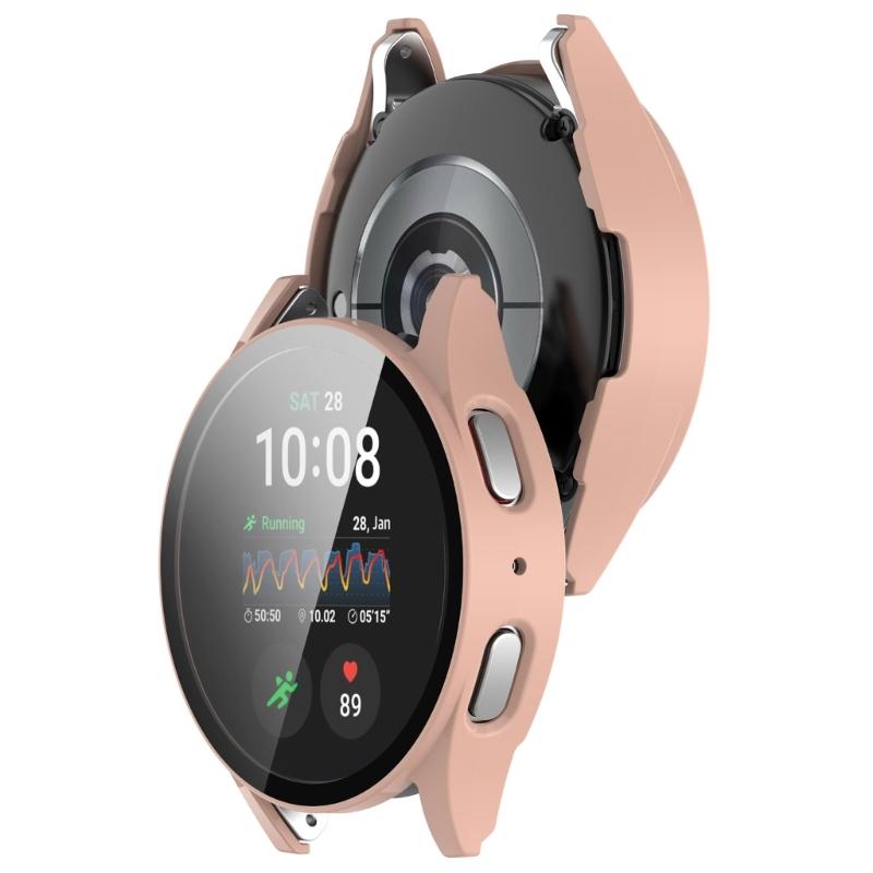 Smartwatch Protective Cover Watch Bumper Case Tempered Glass Screen Cover for Watch 7 40mm/44mm Assorted Color