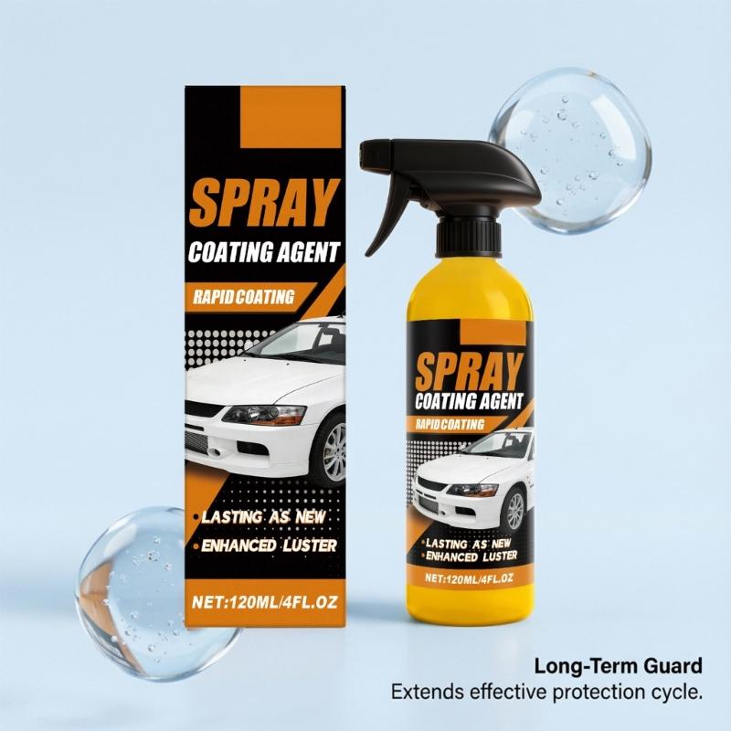 Geavanceerde Autocoating Spuitbus 120ml Biedt Bescherming Voor Alle Oppervlakken Voor Lak, Glas En Kunststof Auto Keramische Coating Spuitbus