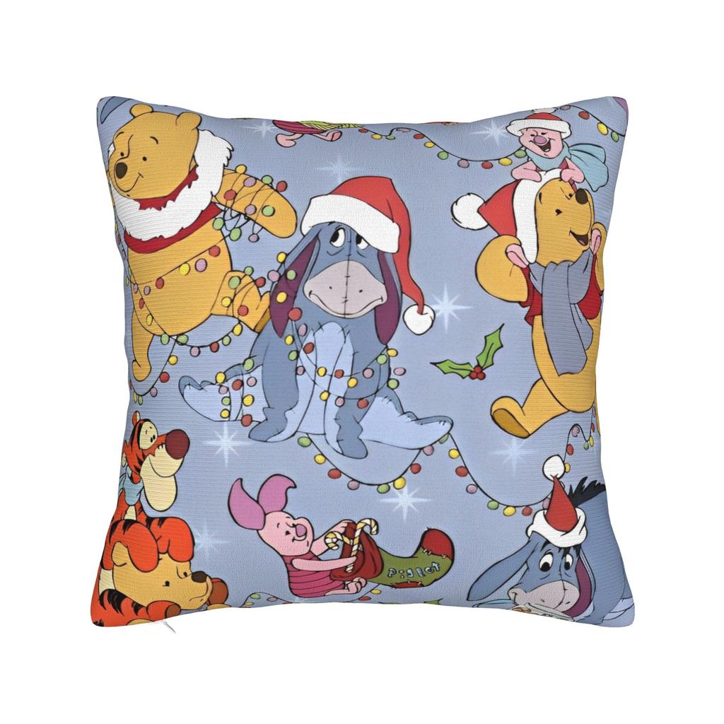 Winnie The Pooh Square Pillowcases Polyester Bed Car Cute Honey And Bee Cushion Case Cool Decor Throw Pillow Case 45*45