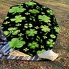 1PC clover leaves Automatic Open/Close Umbrella with Windproof, 8-Rib Sturdy Canopy, Durable Ribs, Fashionable Design, Outdoor Accessory, Fun Prin, Ho