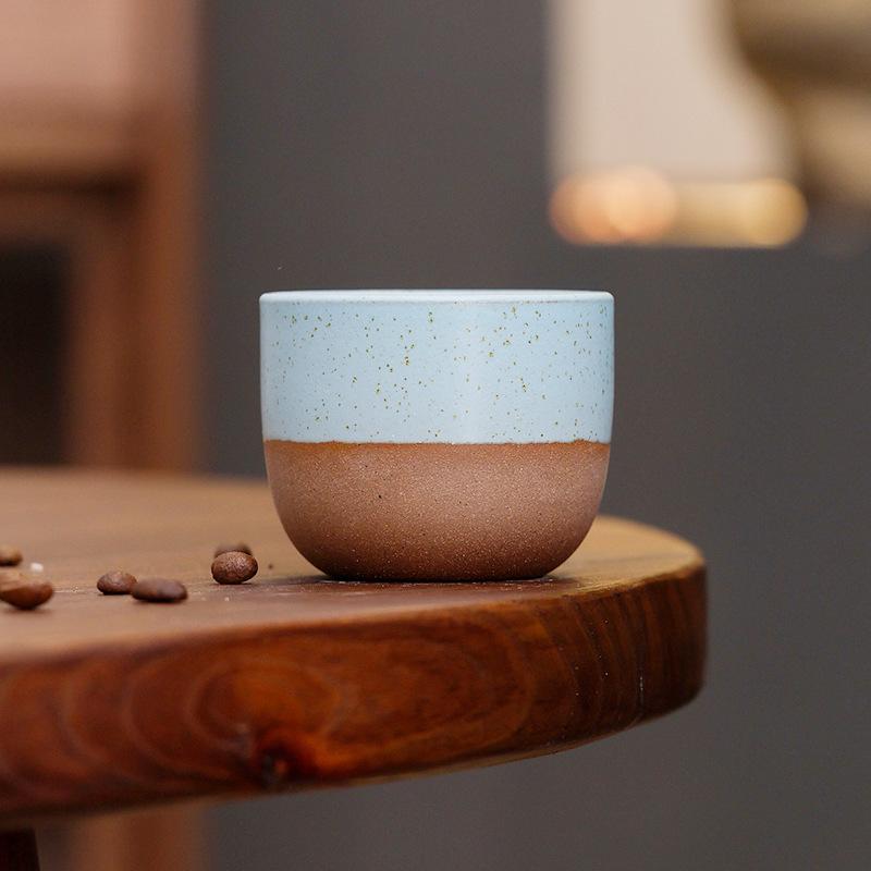 Handmade Coarse Pottery Matt Kiln-Changed Ceramic Latte Coffee Cup Creative Retro Master Cup Kung Fu Teacup