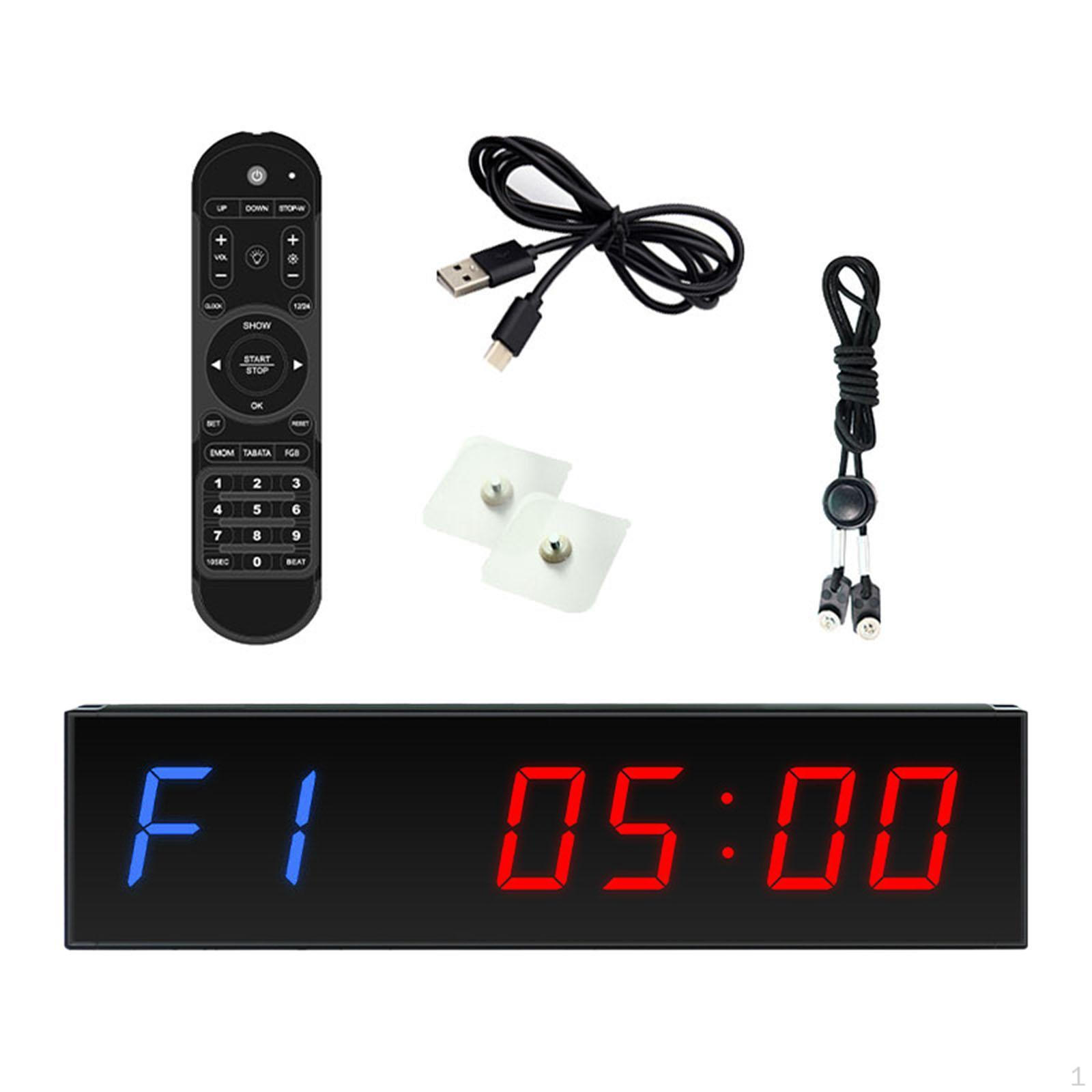 

Интервальный таймер Часы обратного отсчета LED Gym для тренировок на открытом воздухе Домашний зеленый