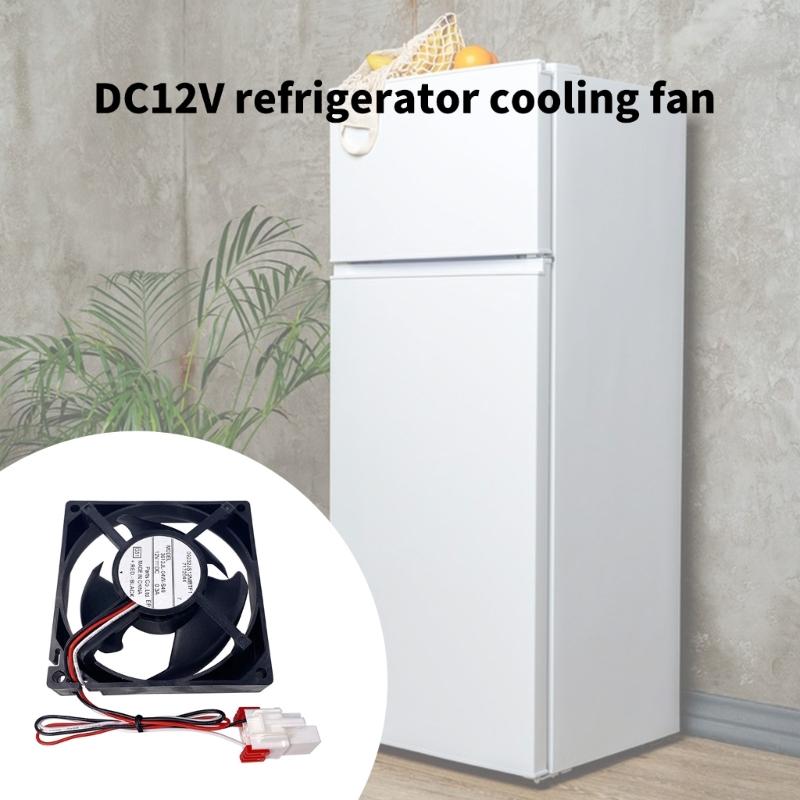 3612JL 04W S49 Fridge Cooling Fan Motor 12V Low Noise Construction Right Size For Various Refrigerators Simple To Install