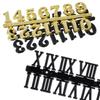 6Pieces DIY Plastic Roman Arabic Clock Number Kit Portable Indoor Office Replacement Repairing Watch Parts Accessories
