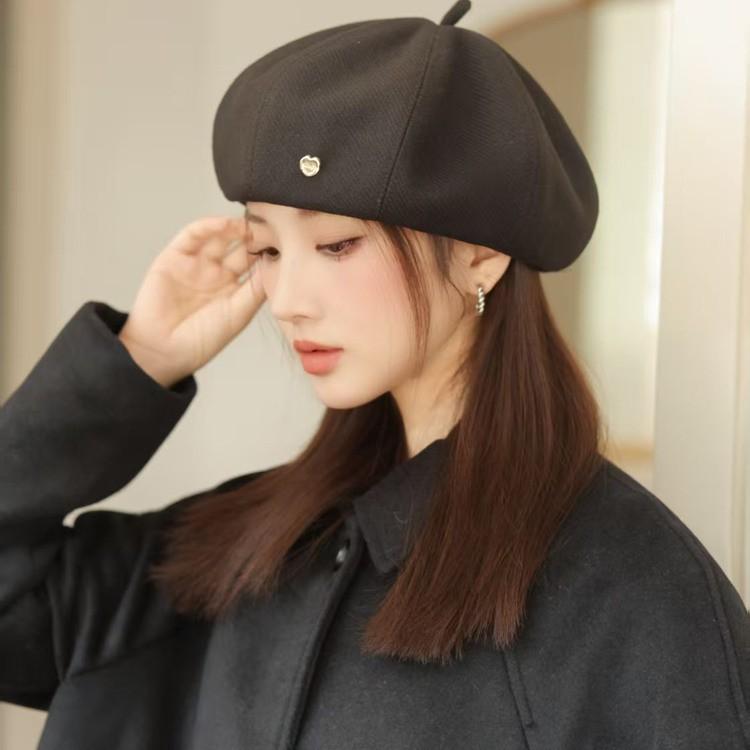 New Beret Women's Autumn and Winter Retro Star Anise Painter Hat