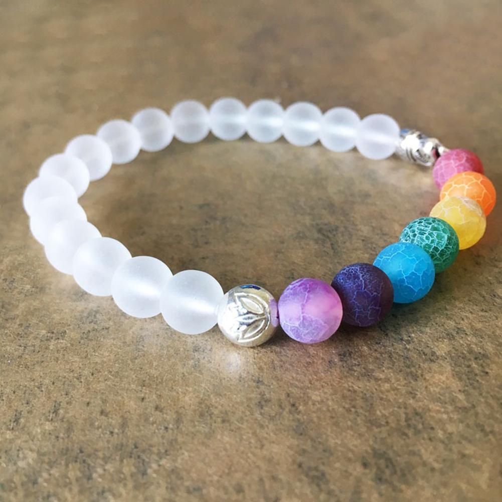 Kvinnor handgjorda flerfärgade stenpärlor armband legering elefant armband smycken