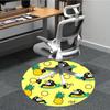 1pc Pineapple Orca Office Round Rug, Non-slip, Soft and Durable Office Rug for Interior Decoration, Perfect for Office, Beautiful Decoration yy2603240