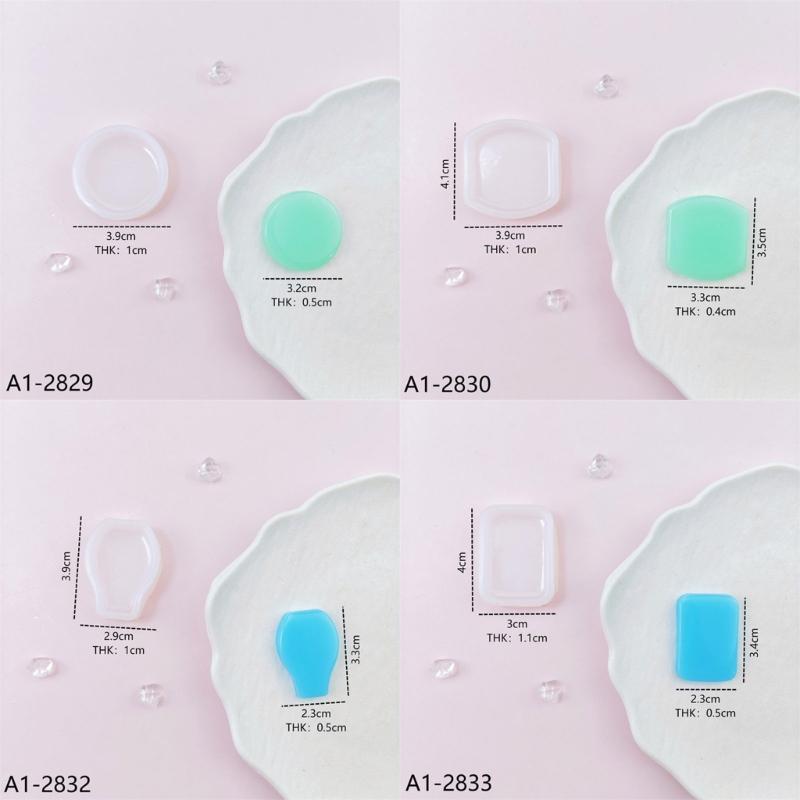 Food Grade Silicone Mold Resin Crafts Moulds Geometric Shapes Jewelry Making Art Supplies Silicone Texture for Crafting