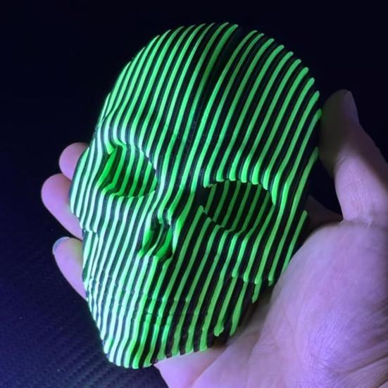 Quantums Skull Wall Decoration Home Office Living Room Bathroom Wall Art Spooky 3D Printed Skull Sculpture Figurine Statue Wall Ornament