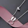 Lindon 925 Sterling Silver Classic Women Necklace Pendant Zircon Fashion Gift