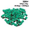 5000pcs Nail Art Sanding Bands 80# 120# 180# 240 Grinder Band for Manicure Drill Machine Removing Gel Varnish Pedicure