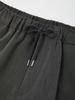 IKALOOK Straight Fit Single-Pleat Elastic Slacks Cpt162