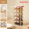 Food Storage Container With Sealed Lids For Kitchen Organization And Spice Preservation