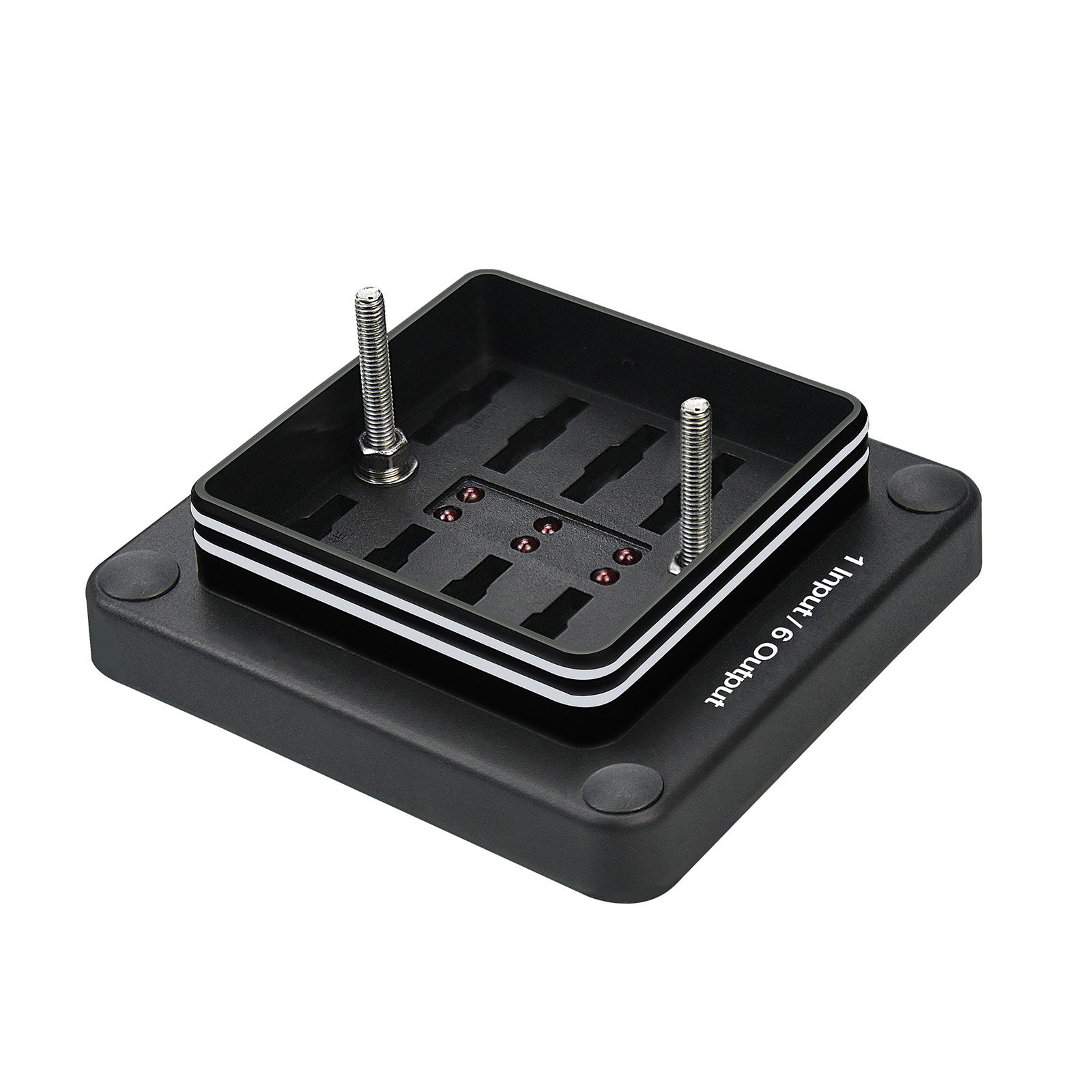 6-контактный блок с держателем коробки цепи заземления для защитной крышки светодиодная — фото 18