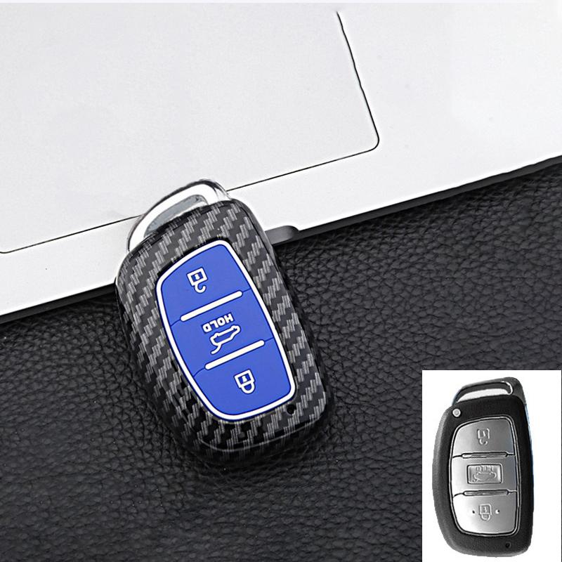 3 4 Button Abs Car Smart Key Case Cover For Hyundai Tucson Santa Fe Rena Sonata Elantra Creta Ix35 Ix45 I10 I30 I40 Accessories
