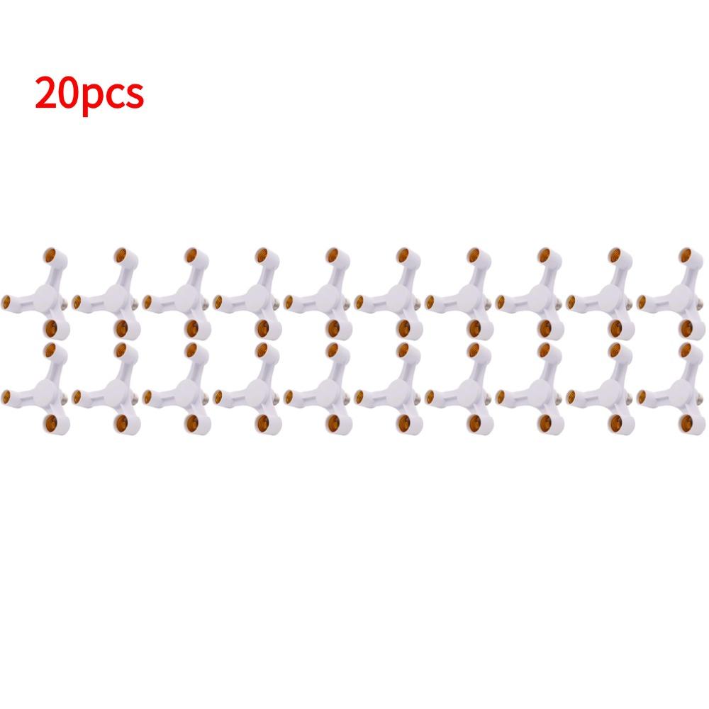3 In 1 E27 To E27 Extended LED Bulb Socket Splitter Adapter Bracket for Photo Studio Restaurants E27 Lamp Socket Adapter