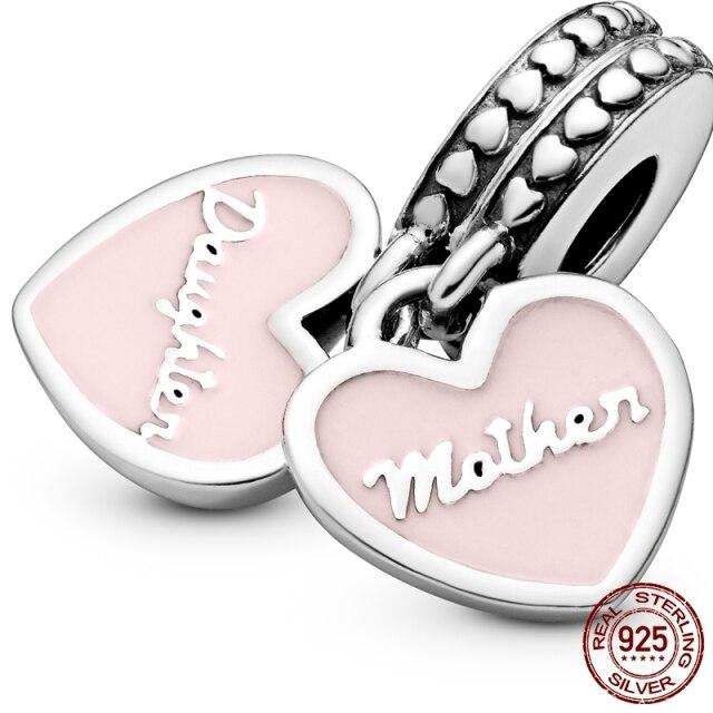 Charm Bead Fit  Bracelet DIY Dangle Charms For Mom Son Daughter Sister Friends Lover