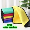 Pack of 5/10 Pieces in Random Colors, Double-Sided Cleaning Towels for Car, Kitchen, and Living Room, Strong Absorbent Towels, Car Clean