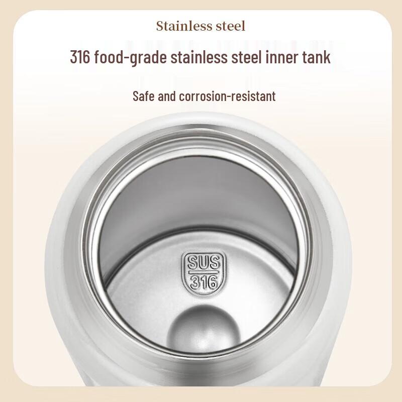 BOWEIMA 480ml 316 SS Portable Insulated Mug with Pop-up Lid